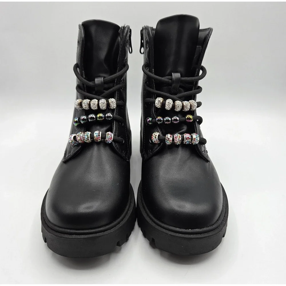 N/A black faux